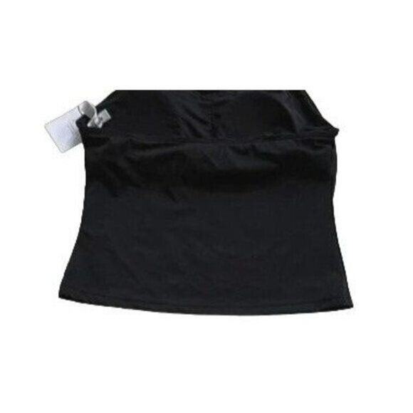 NWT Andie The Baja Tankini Tie Neck Swim Top Medium Bust Support S Black #3501 - Picture 10 of 15